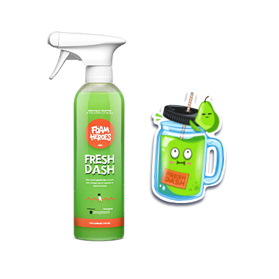 Foam Heroes Fresh Dash квик-детейлер для интерьера грушевый смузи, 500мл 