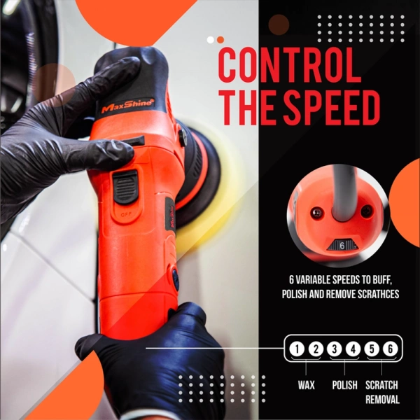 MaxShine M8S V2 Dual Action Polisher эксцентриковая полировальная машинка,125мм.