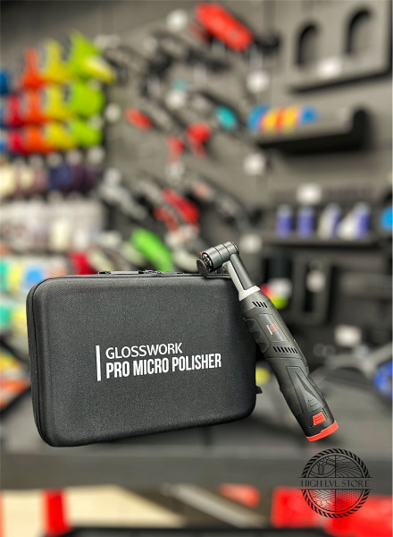 Glosswork Pro Micro Polisher Ibrid Аккумуляторная полировальная машинка эксцентриковая