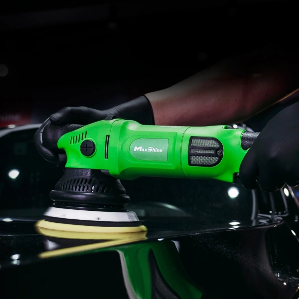 MaxShine M15 Pro - G -  эксцентриковая полировальная машинка, 15мм, 125мм подложка, зеленая 1000 Вт